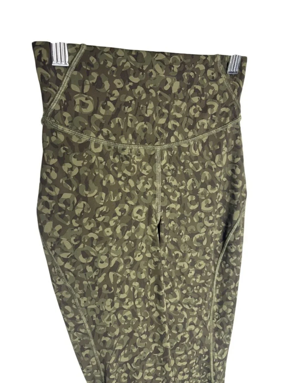 Lululemon Base Pace High-Rise Crop Green Camo-sz 2